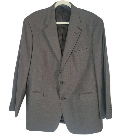 Brooks Brothers 346 Stretch Wool Sport Coat Blazer Men's Size 44 Reg Houndstooth - Picture 1 of 12